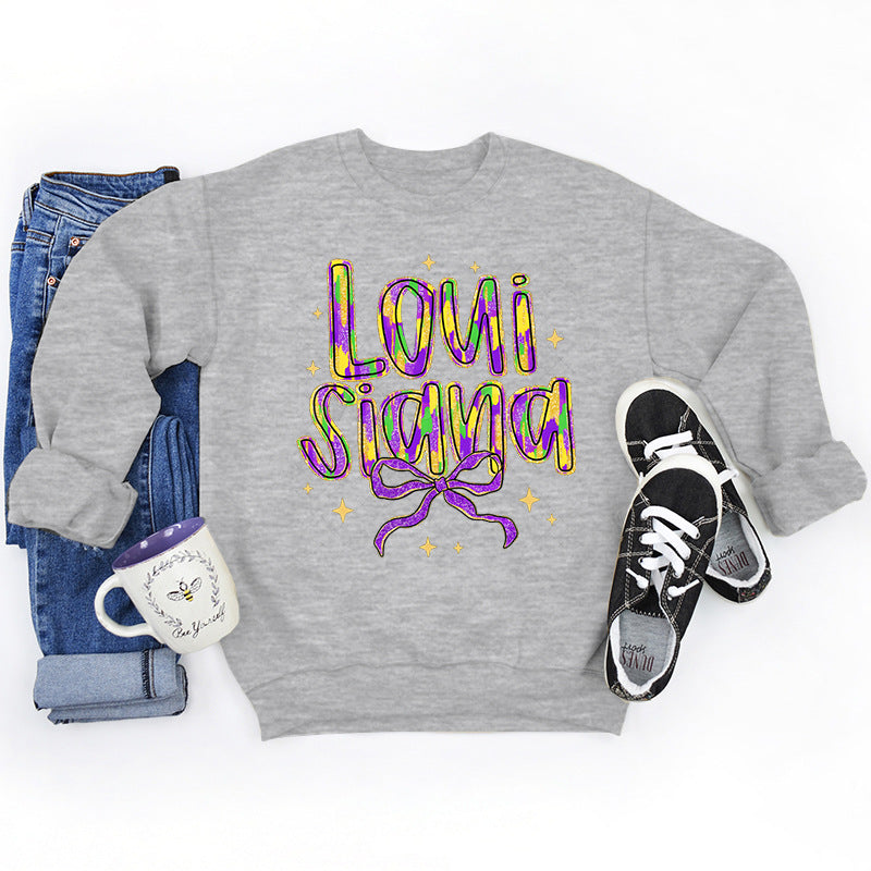 Sweatshirt pour femmes avec inscription créative et intérieur doux