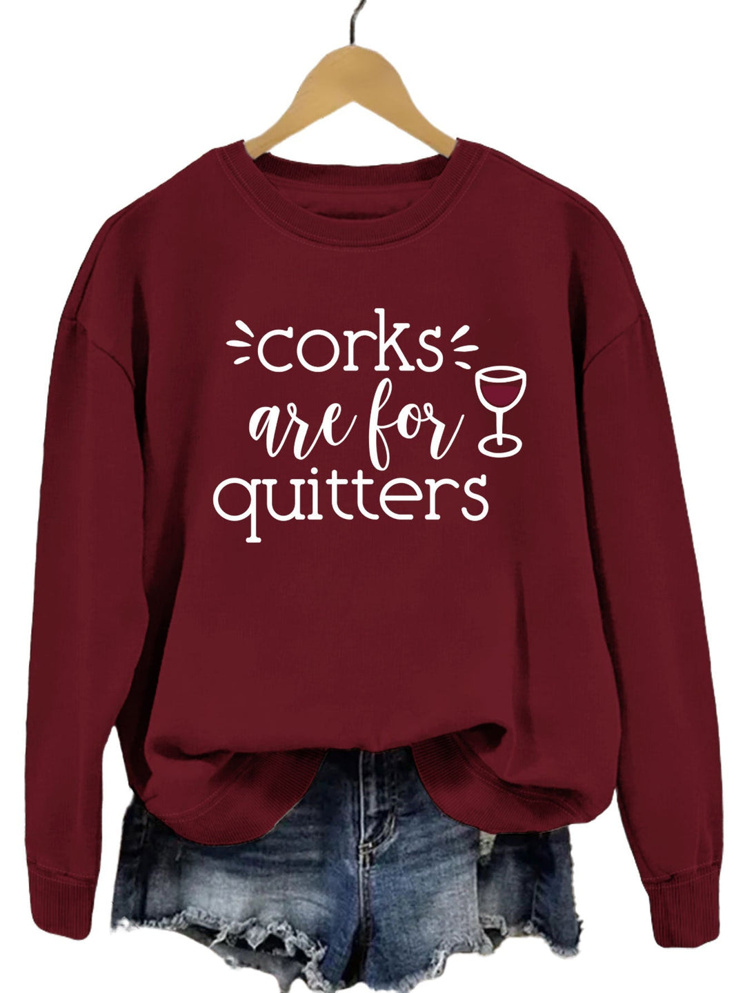 Sweat-shirt pour femmes avec une phrase créative et une coupe décontractée