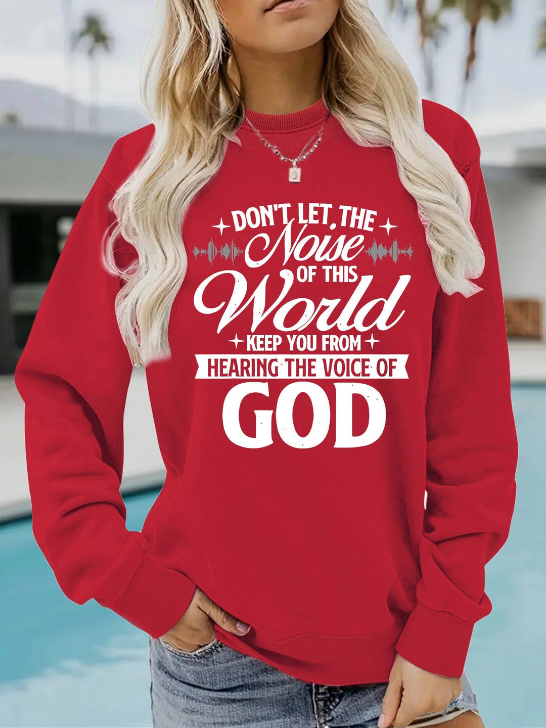 Sweatshirt pour femmes avec impression inspirante et coupe confortable