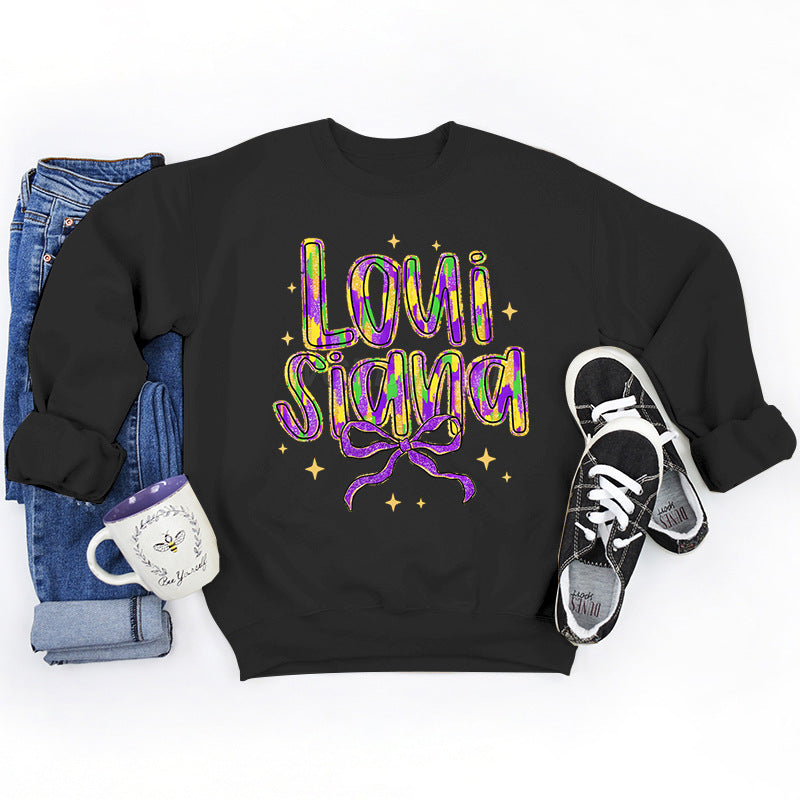 Sweatshirt pour femmes avec inscription créative et intérieur doux
