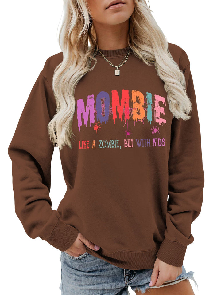 Sweat-shirt pour femmes avec motif zombie créatif