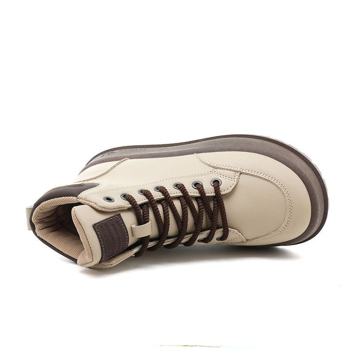 Baskets Hautes Femme avec Design de Semelle Robuste et Rembourrage