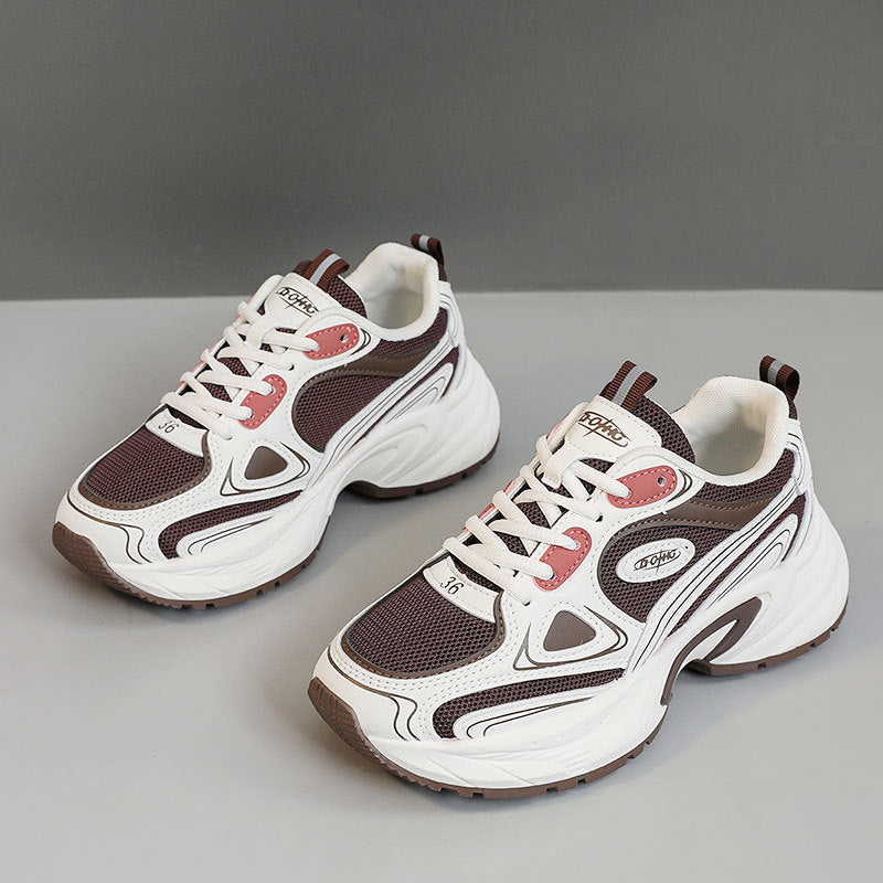 Baskets de course sportives pour femmes avec surface en maille respirante et semelle amortissante