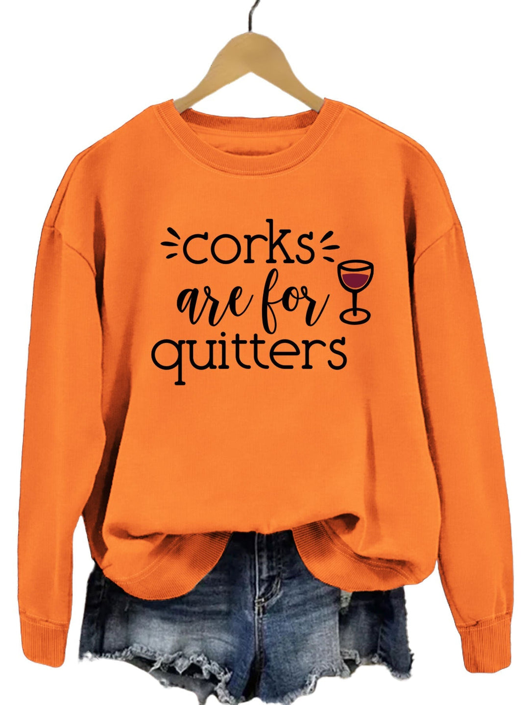 Sweat-shirt pour femmes avec une phrase créative et une coupe décontractée