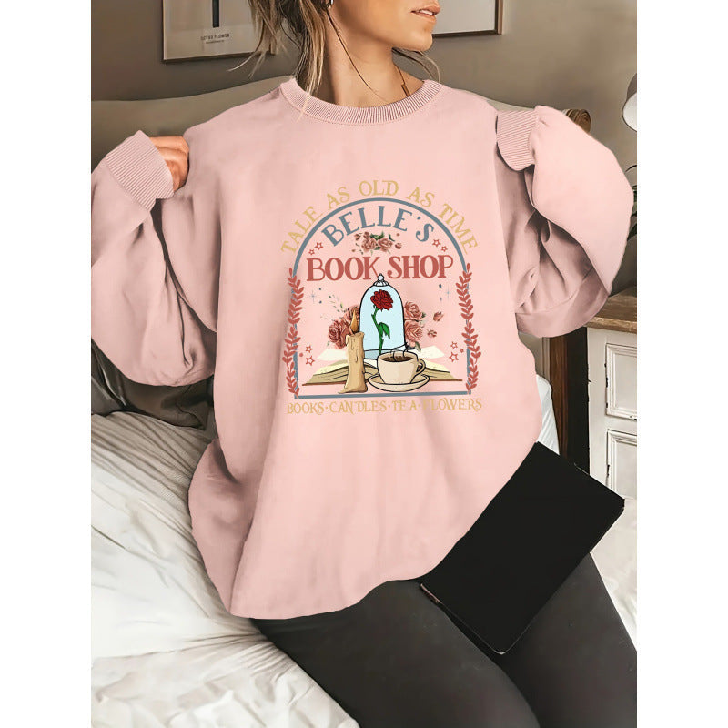 Sweatshirt pour femmes avec un motif unique de librairie