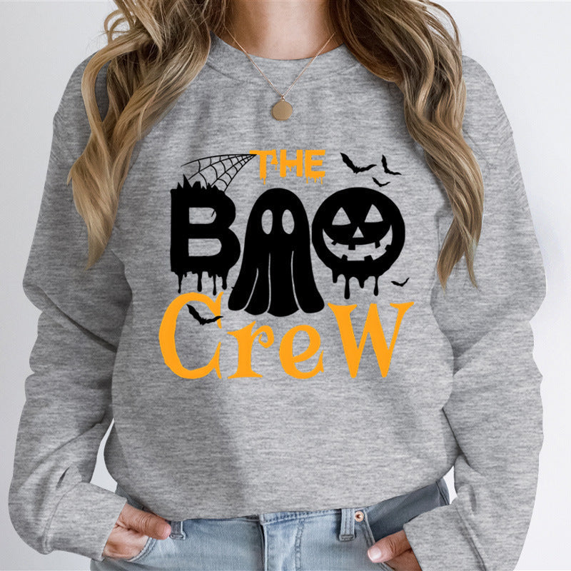 Sweatshirt pour femmes avec thème Halloween et impression graphique créative