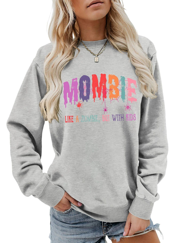 Sweat-shirt pour femmes avec motif zombie créatif