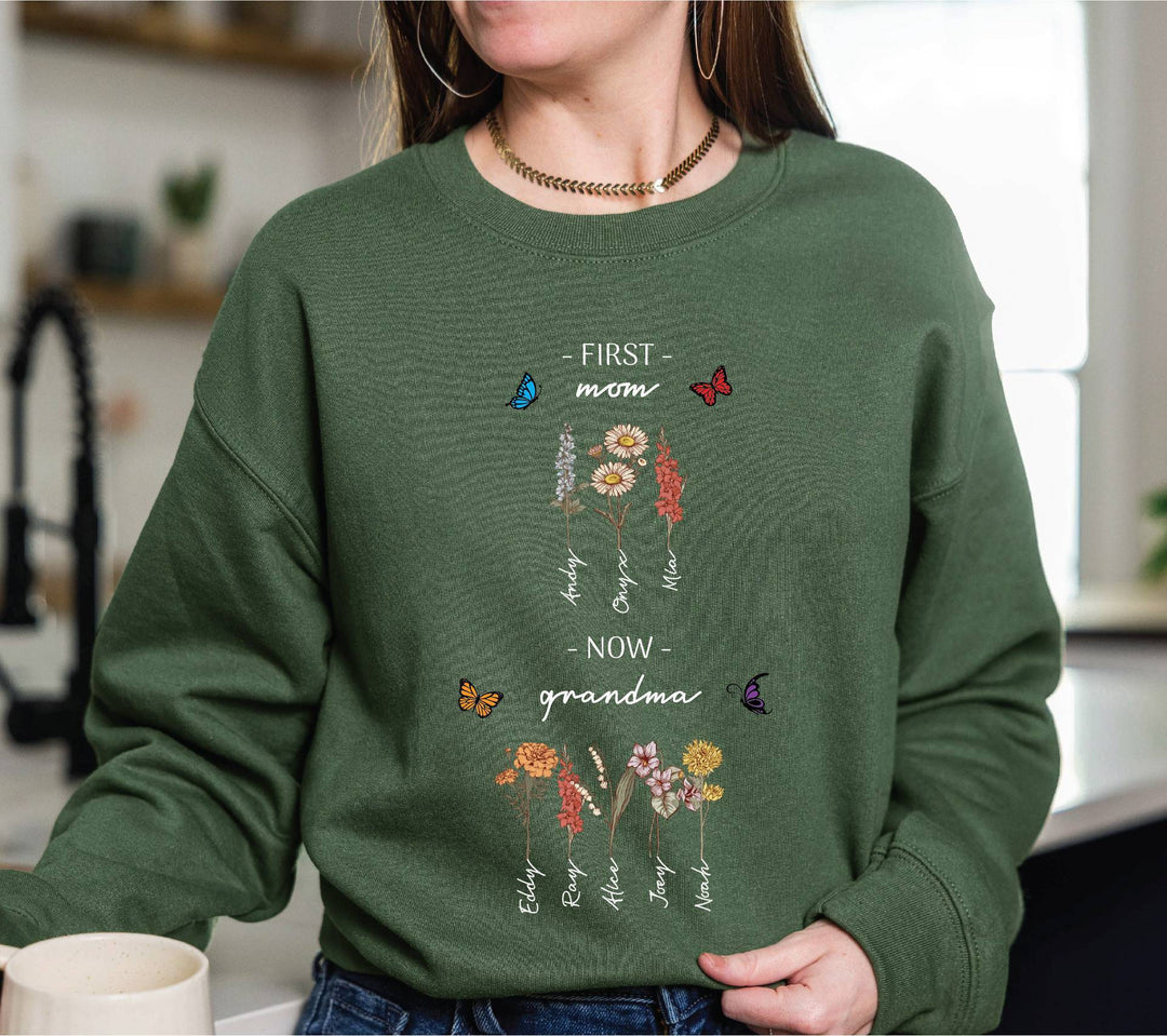 Sweatshirt pour femmes avec impression florale et inscription inspirante