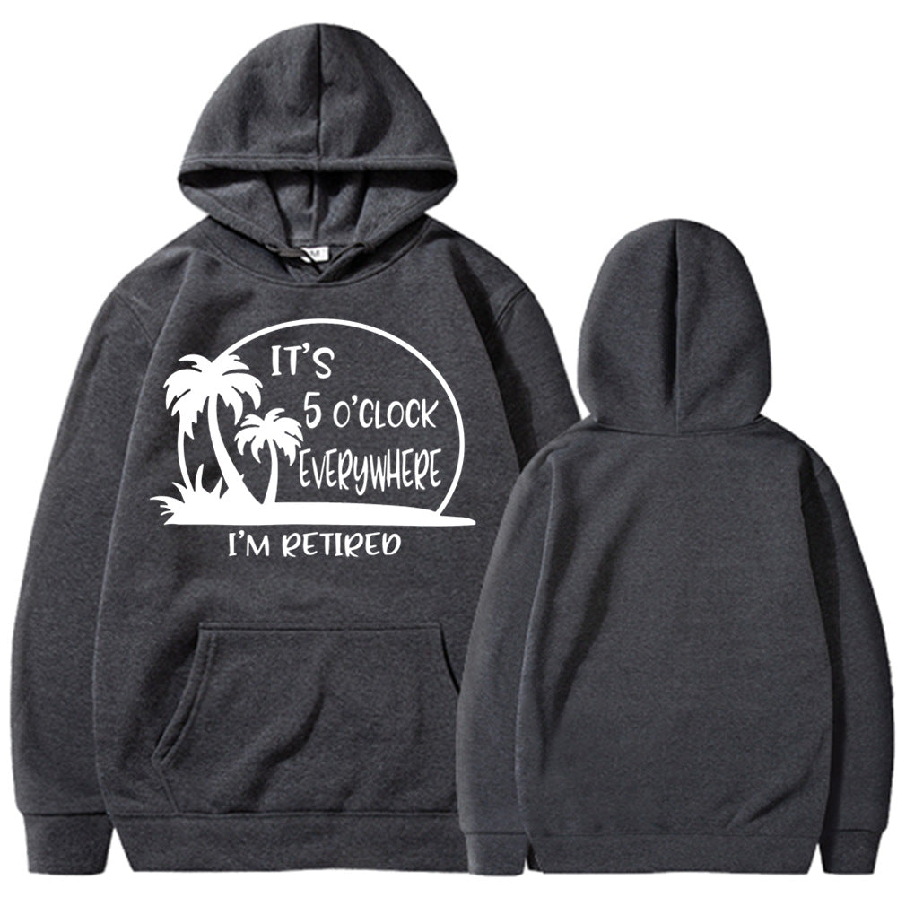 Sweat à capuche pour femmes avec motif humoristique de retraité