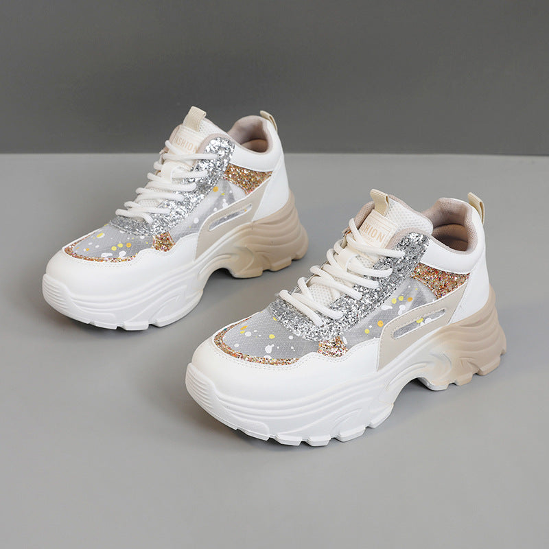 Baskets Sportives pour Femmes avec Accents Brillants et Amorti Confortable