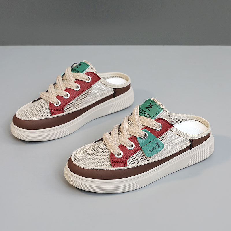 Baskets Slip-On pour Femmes avec Tige Respirante et Semelle Antidérapante Flexible