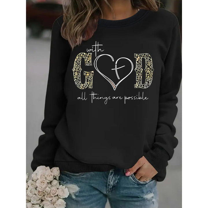 Sweatshirt pour femmes avec design de mode créatif et message motivant