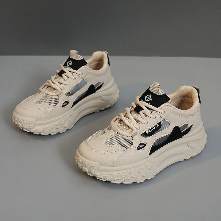 Baskets Chunky sportives pour femmes avec inserts en maille respirante et semelle amortissante