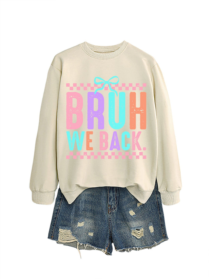 Sweatshirt pour femmes avec impression joyeuse et coupe confortable