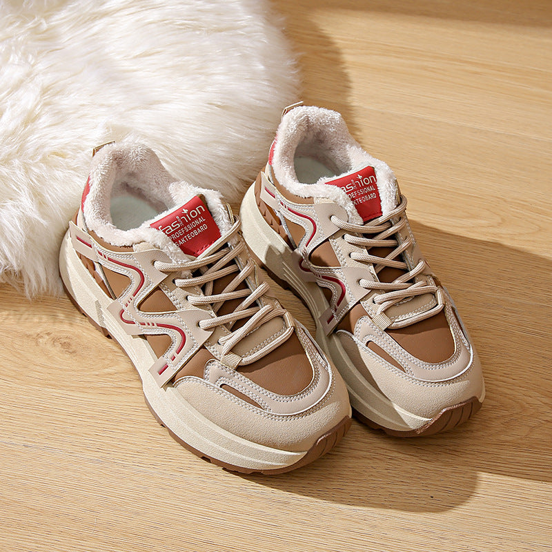 Baskets Sportives pour Femmes avec Doublure en Fleece Confortable