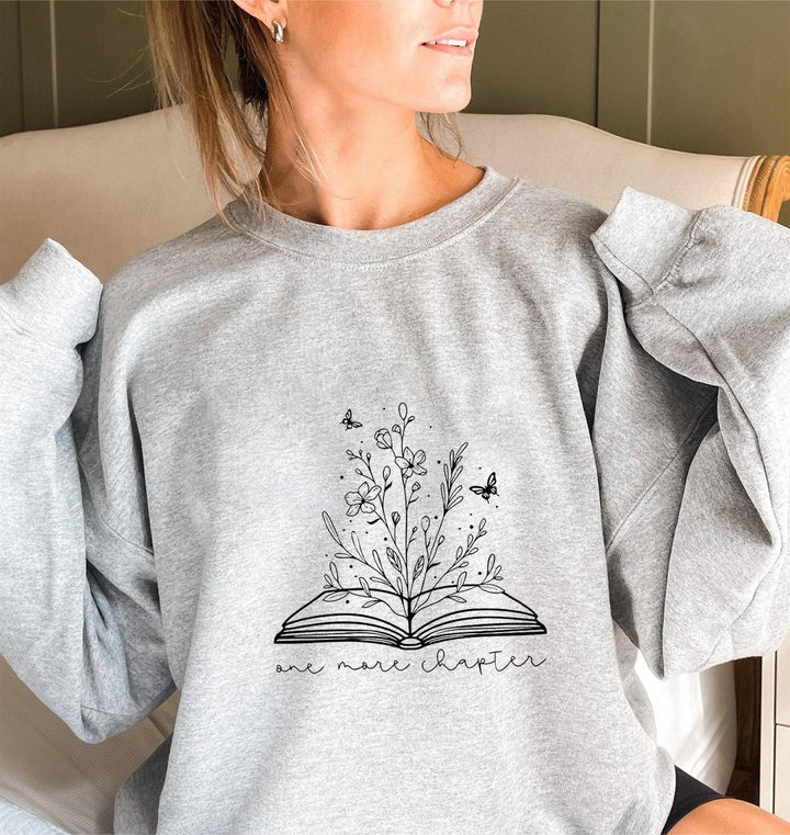 Sweatshirt pour femmes avec un élégant design floral et un imprimé inspirant