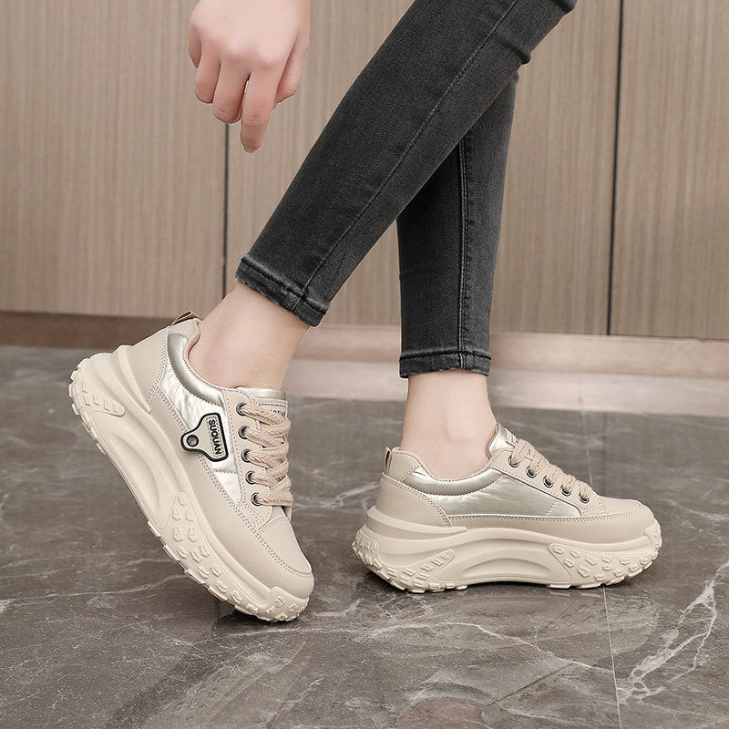 Baskets Chunky Sportives pour Femmes avec Semelle Amortissante et Tige en Mesh Respirant