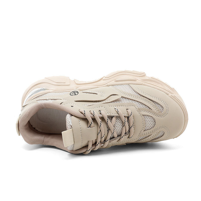 Baskets Chunky Sportives pour Femmes avec Tige en Mesh Respirant