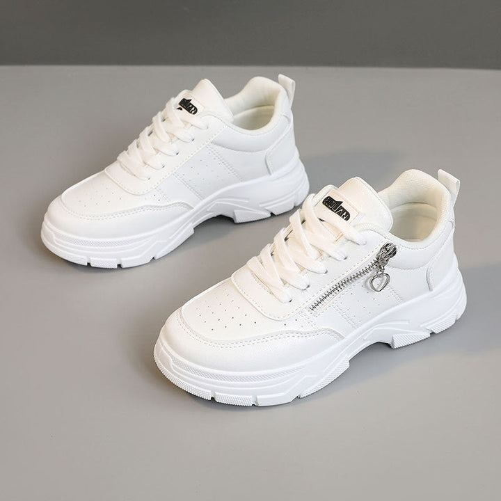 Baskets Chunky Sportives Femme avec Fermeture Éclair et Semelle Antidérapante