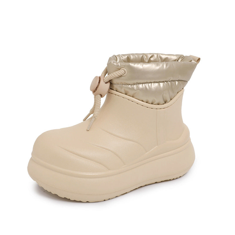 Bottes d'hiver élégantes pour femmes avec doublure amortissante et surface déperlant