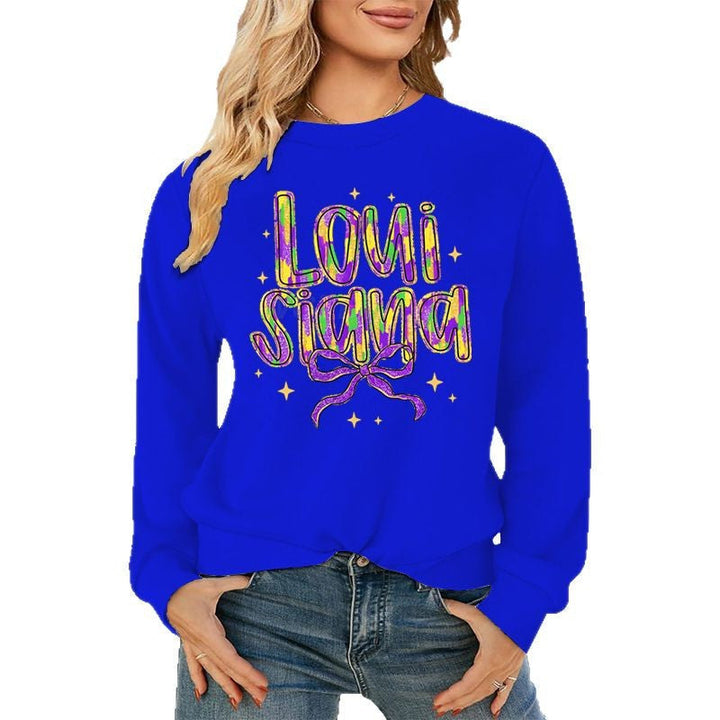 Sweatshirt pour femmes avec inscription créative et intérieur doux
