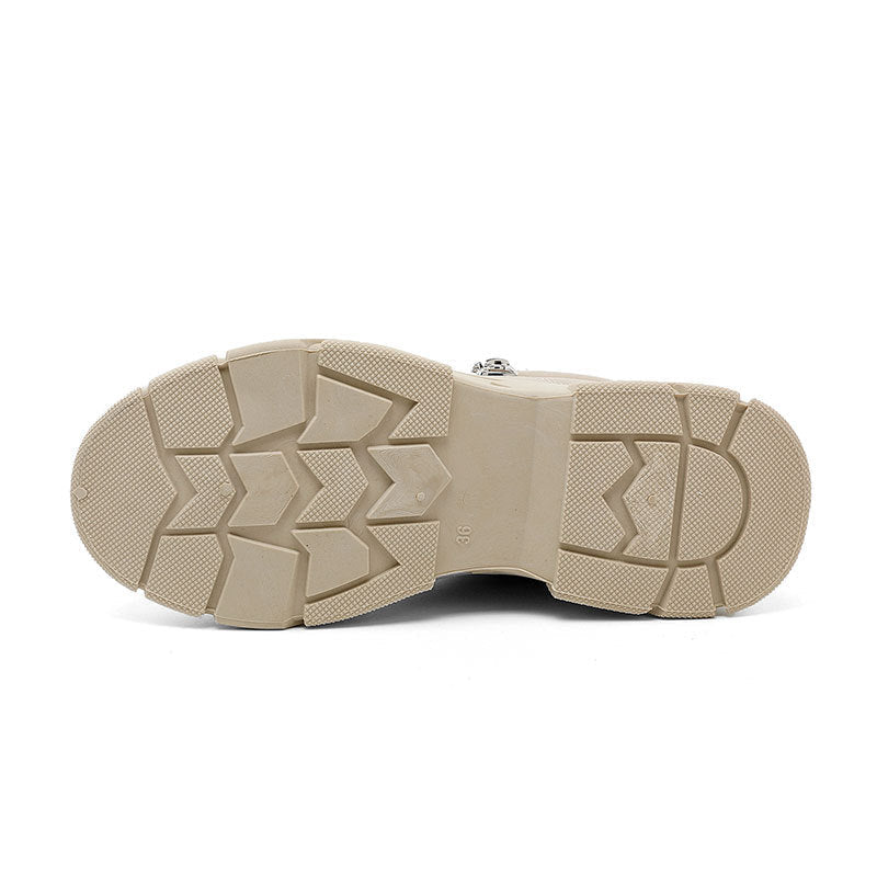 Baskets Sportives pour Femmes avec Application de Fermeture Éclair Tendance et Semelle Confortable