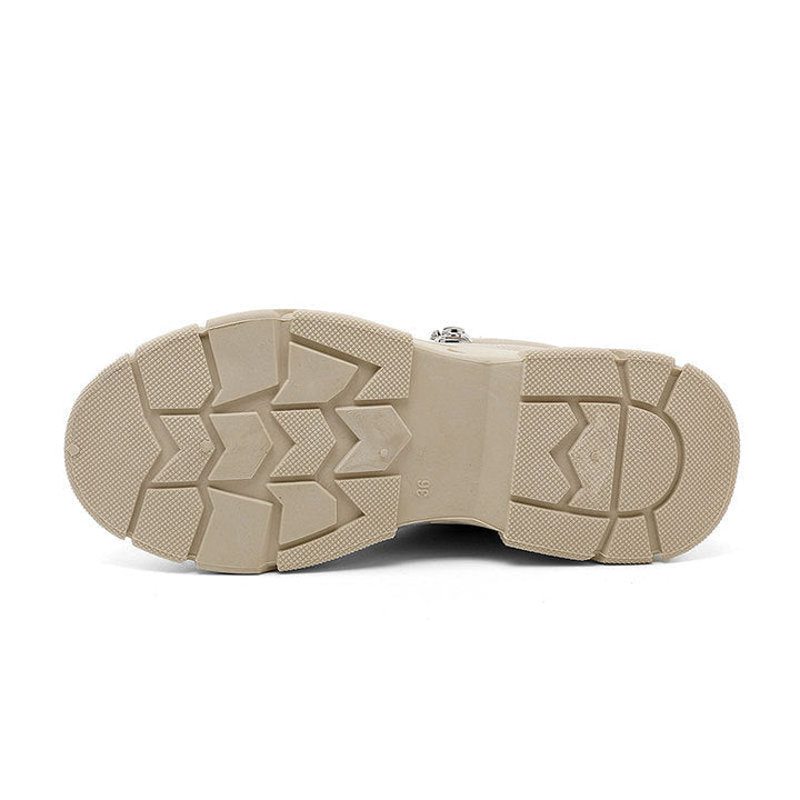 Baskets Sportives pour Femmes avec Application de Fermeture Éclair Tendance et Semelle Confortable
