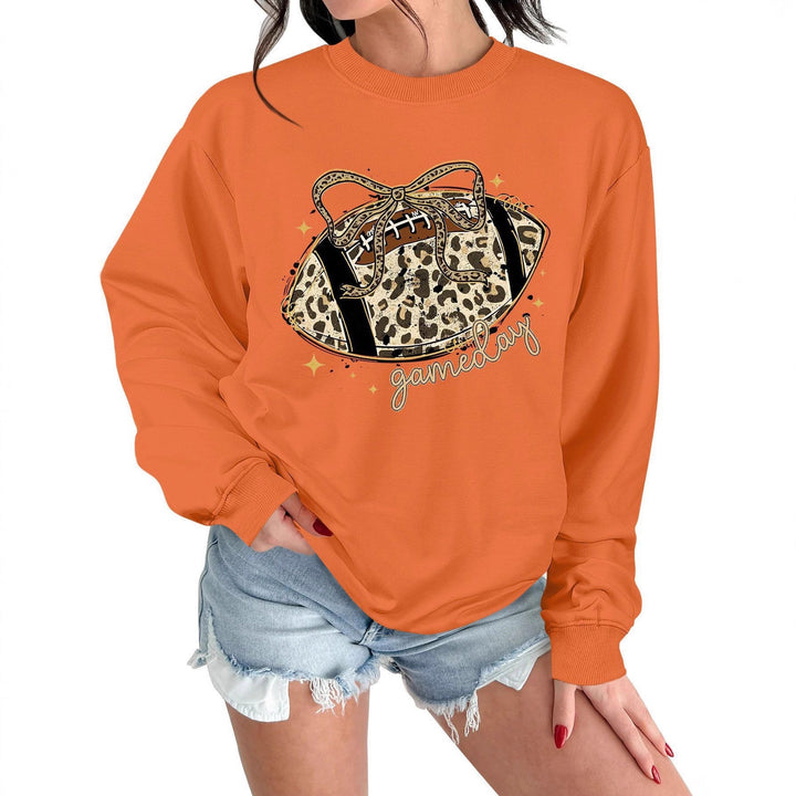 Sweat-shirt femme avec motif sportif captivant et coupe décontractée
