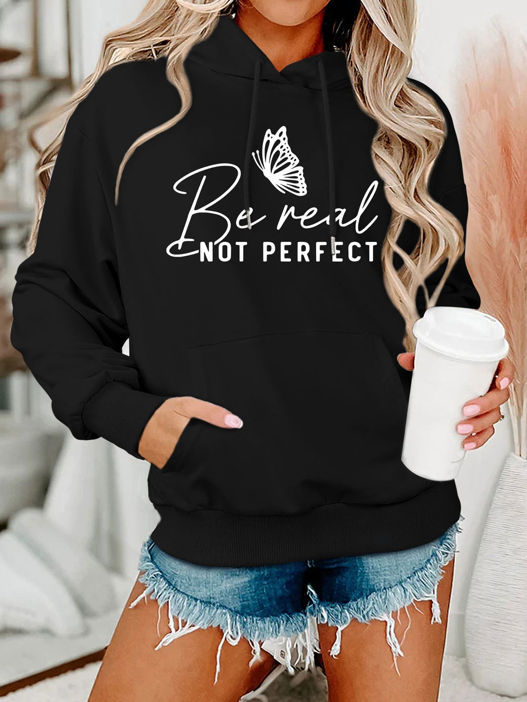 Sweat à capuche pour femmes avec motif créatif et coupe confortable