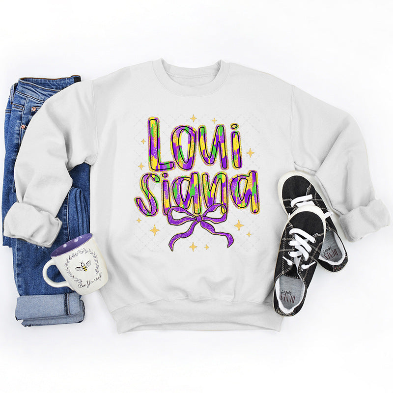 Sweatshirt pour femmes avec inscription créative et intérieur doux