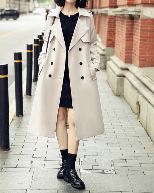 Trench-coat double boutonnage pour femmes