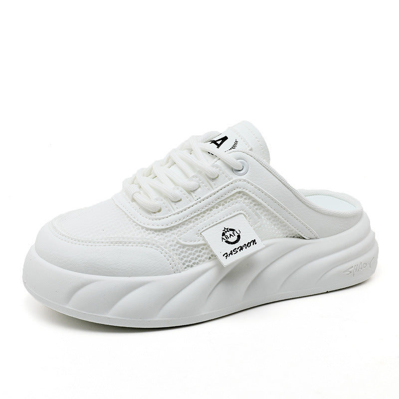 Mules Sneakers pour femmes avec dessus en mesh respirant et amorti confortable