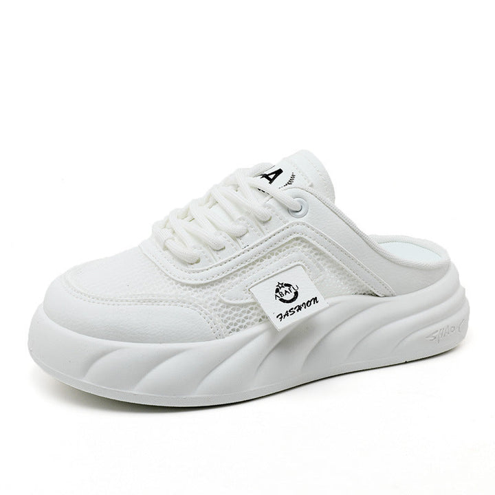 Mules Sneakers pour femmes avec dessus en mesh respirant et amorti confortable