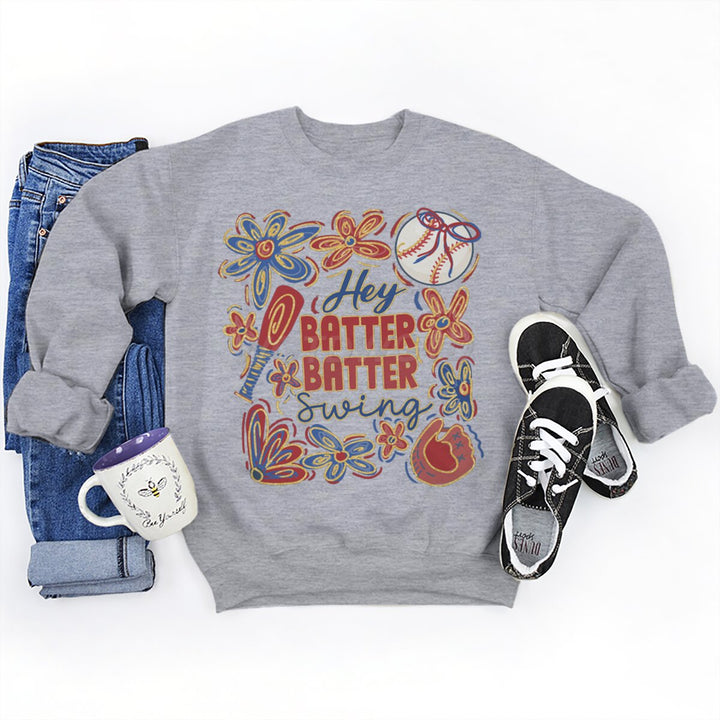 Sweatshirt pour femmes avec motif de baseball créatif et coupe décontractée