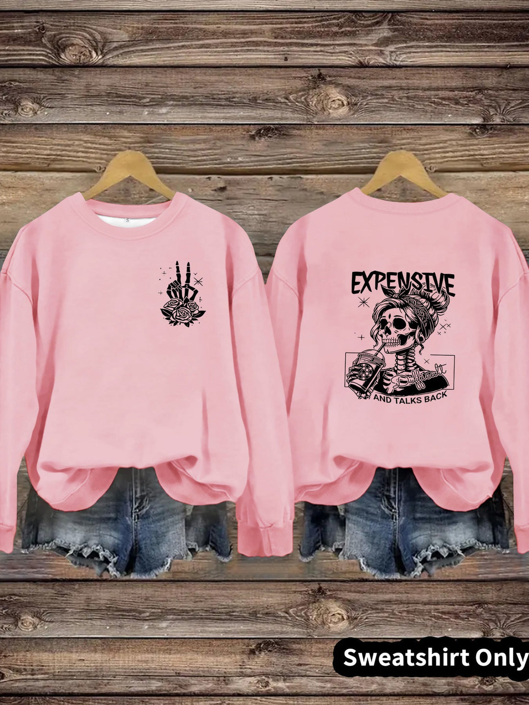 Sweat-shirt pour femmes avec motif créatif et coupe décontractée