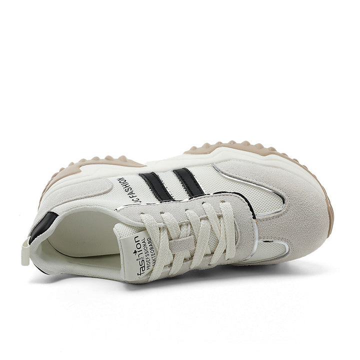 Baskets Chunky Tendances pour Femmes avec Semelle en Caoutchouc Stable et Tige Respirante