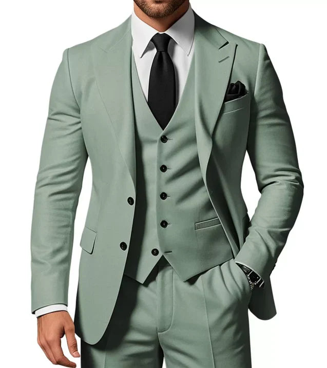 Costume 3 pièces Slim Fit pour hommes | Costume de mariage invité