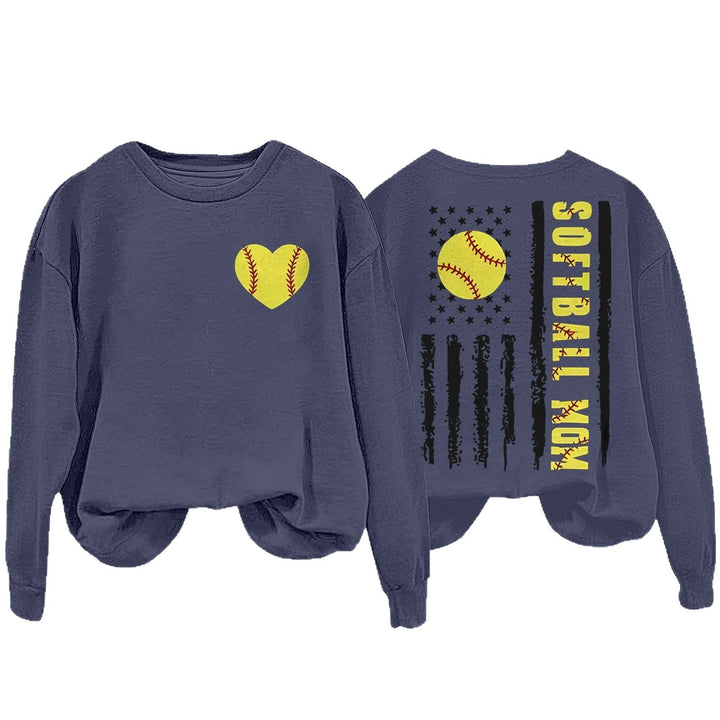 Sweatshirt pour femmes avec design créatif de softball