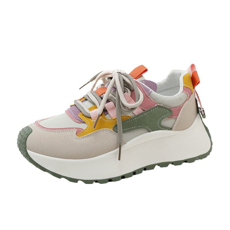 Baskets Chunky Sportives pour Femmes avec un Design de Couleur Ludique
