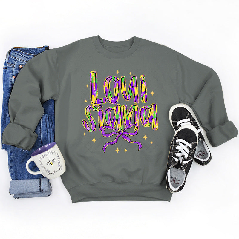 Sweatshirt pour femmes avec inscription créative et intérieur doux