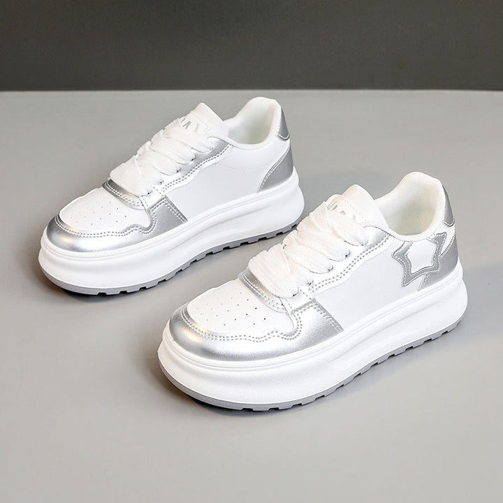 Baskets à plateforme sportives pour femmes avec accents brillants et amorti confortable
