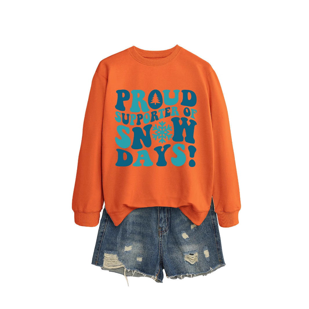 Sweatshirt pour femmes avec impression créative et coupe décontractée