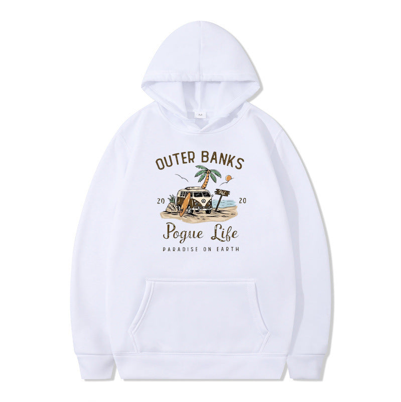Sweat à capuche pour femmes avec design maritime et impression inspirante