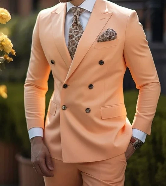 Costume de Mariage pour Homme | Double Boutonnage à Six Boutons