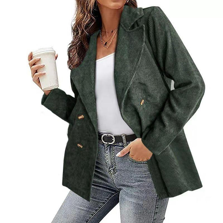 Manteau double boutonnage pour femmes