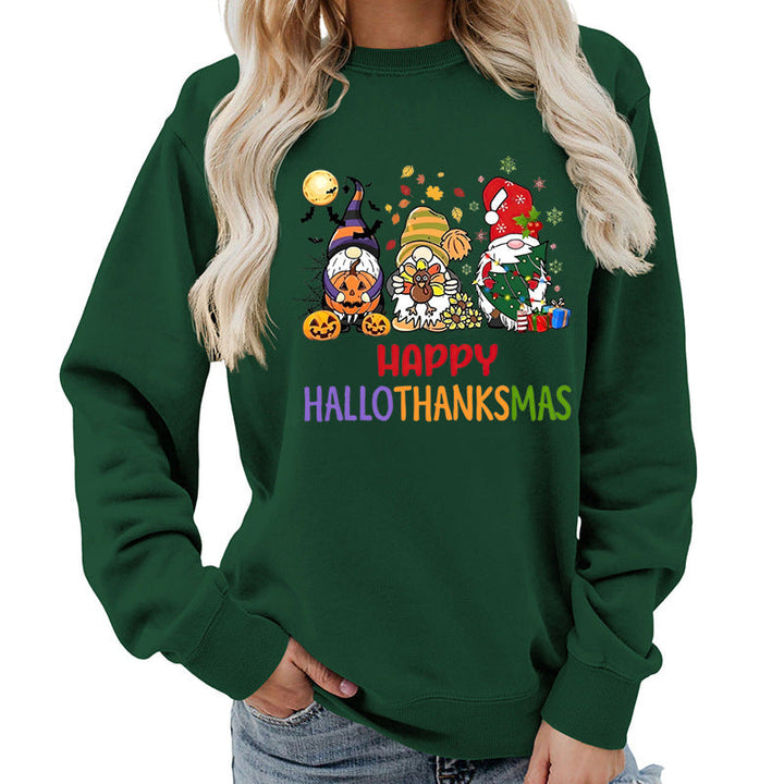 Sweatshirt pour femmes avec un design de fête joyeux