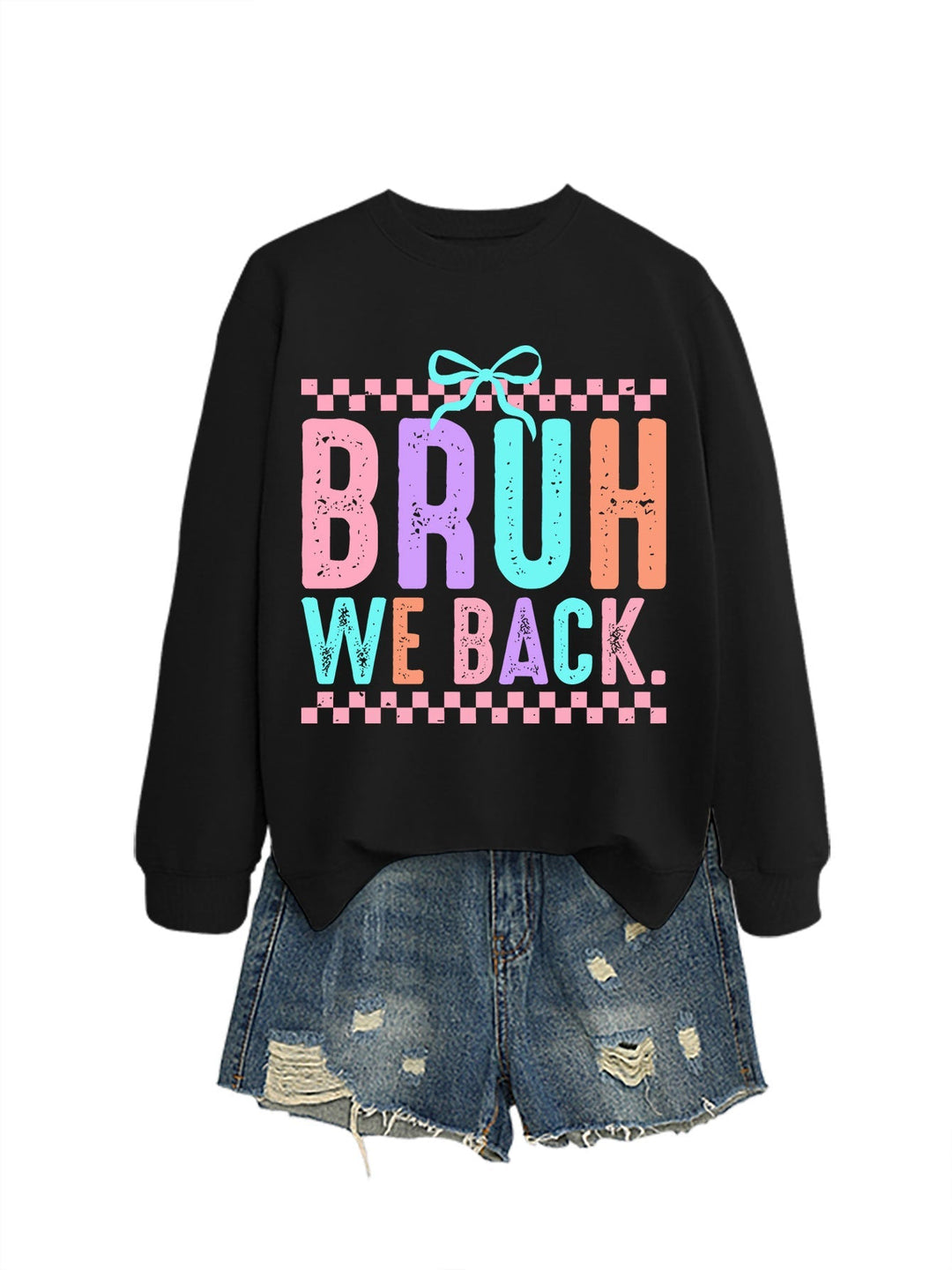 Sweatshirt pour femmes avec impression joyeuse et coupe confortable