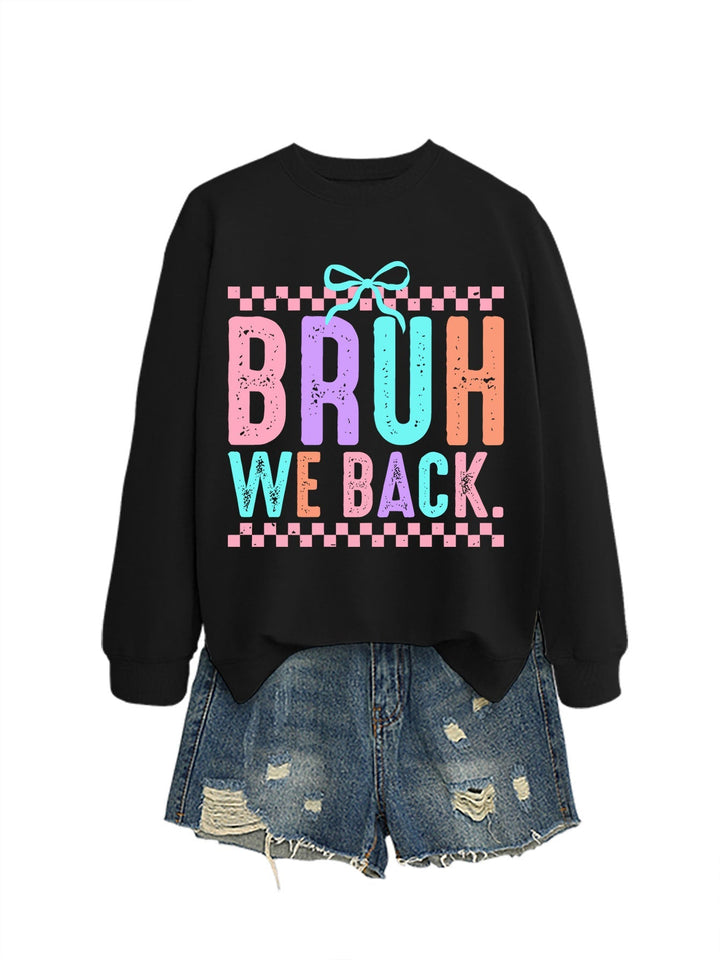 Sweatshirt pour femmes avec impression joyeuse et coupe confortable