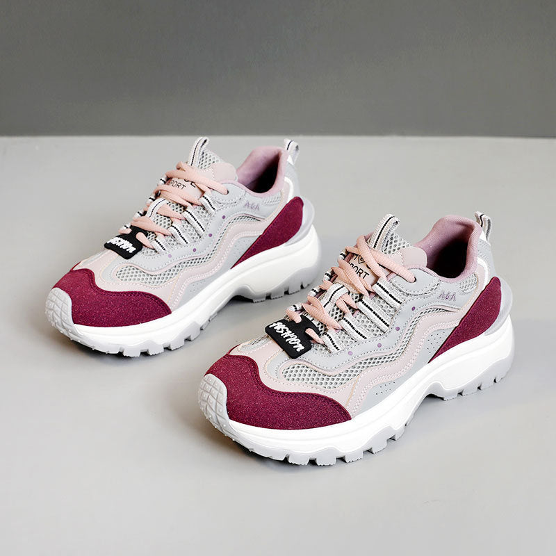 Baskets Chunky tendance pour femmes avec mesh respirant et semelle stable