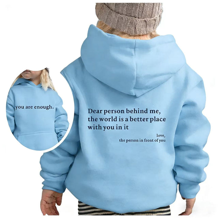 Sweat à capuche pour femmes avec inscription motivante et coupe décontractée